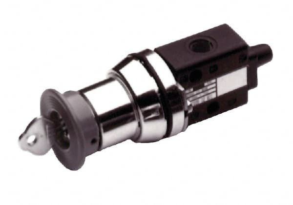 Norgren - 1/8" NPT Packed Spool Valve - Key Type, Key Activation & 0.34 CV Rate - Exact Tooling