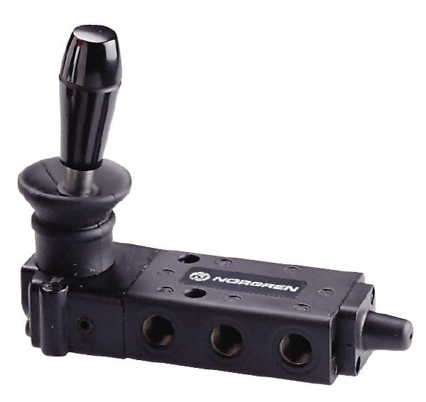 Norgren - 1/4" NPT Packed Spool Valve - Lever Type, Lever Activation & 0.98 CV Rate - Exact Tooling