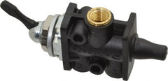 Norgren - 1/8" NPT Packed Spool Valve - Toggle Type, Lever Activation & 0.34 CV Rate - Exact Tooling