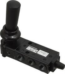 Norgren - 1/8" NPT Packed Spool Valve - Lever Type, Lever Activation & 0.34 CV Rate - Exact Tooling