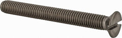 Value Collection - M8x1.25 Metric Coarse, 70mm OAL Slotted Drive Machine Screw - Flat Head, Grade 18-8 & A2 Stainless Steel, Uncoated, Without Washer - Exact Tooling