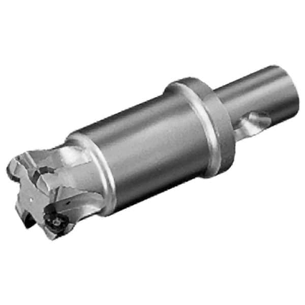 Iscar - 1-1/2" Cut Diam, 0.06" Max Depth, CF4 Modular Connection Indexable High-Feed End Mill - Screw Holding Method, FF WOMT Insert, FF EW-CF Toolholder, Through Coolant - Exact Tooling