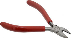 Proto - 4-5/8" OAL, Cutting Pliers - 13/32" Jaw Length x 7/16" Jaw Width, Oval Head, Plastisol Handle - Exact Tooling