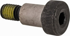 Value Collection - 1/2" Shoulder Diam x 5/8" Shoulder Length, 3/8-16 UNC, Hex Socket Shoulder Screw - 4140 Alloy Steel with Nylon Locking Patch, 5/16" Head Height x 3/4" Head Diam - Exact Tooling