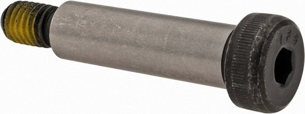 Value Collection - 1/2" Shoulder Diam x 1-3/4" Shoulder Length, 3/8-16 UNC, Hex Socket Shoulder Screw - 4140 Alloy Steel with Nylon Locking Patch, 5/16" Head Height x 3/4" Head Diam - Exact Tooling