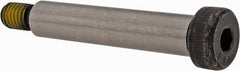 Value Collection - 1/2" Shoulder Diam x 2-1/2" Shoulder Length, 3/8-16 UNC, Hex Socket Shoulder Screw - 4140 Alloy Steel with Nylon Locking Patch, 5/16" Head Height x 3/4" Head Diam - Exact Tooling