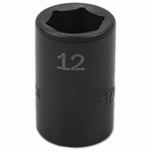 SK - Impact Socket - 3/8"DR 12MM IMPACT SOCKET - Exact Tooling
