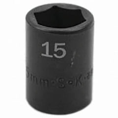 SK - Impact Socket - 3/8"DR 15MM IMPACT SOCKET - Exact Tooling