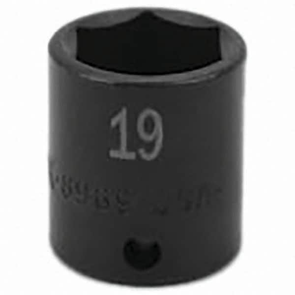 SK - Impact Socket - 3/8"DR 19MM IMPACT SOCKET - Exact Tooling