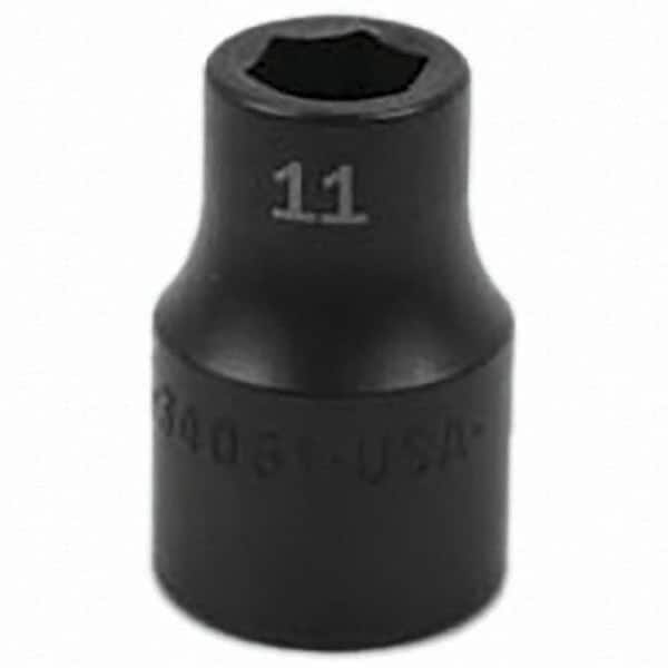 SK - Impact Socket - 1/2"DR 11MM IMPACT SOCKET - Exact Tooling
