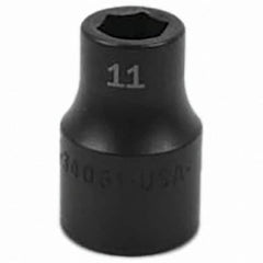 SK - Impact Socket - 1/2"DR 11MM IMPACT SOCKET - Exact Tooling