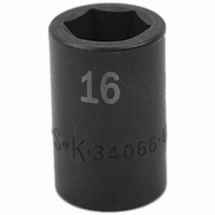 SK - Impact Socket - 1/2"DR 16MM IMPACT SOCKET - Exact Tooling