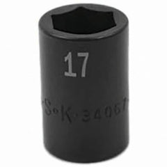 SK - Impact Socket - 1/2"DR 17MM IMPACT SOCKET - Exact Tooling