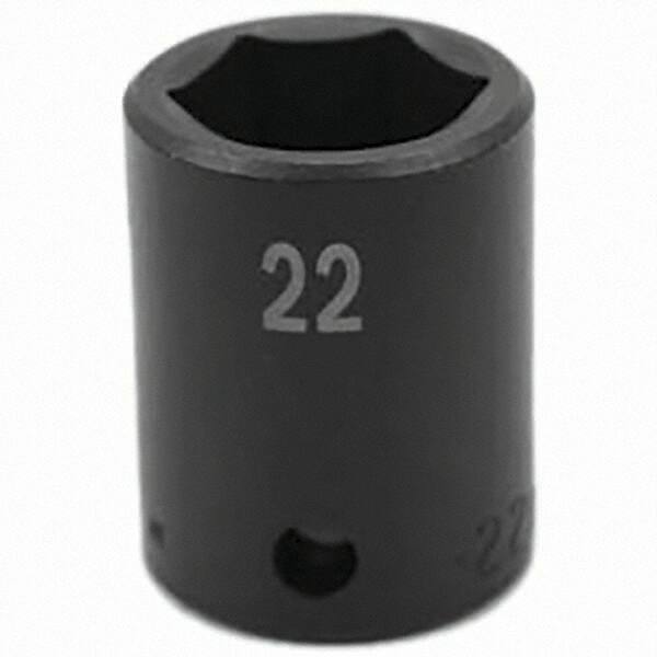 SK - Impact Socket - 1/2"DR 22MM IMPACT SOCKET - Exact Tooling