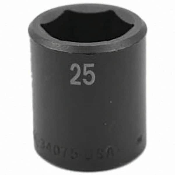 SK - Impact Socket - 1/2"DR 25MM IMPACT SOCKET - Exact Tooling