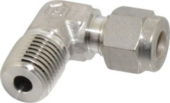 Ham-Let - 1/4" OD, Grade 316Stainless Steel Male Elbow - Comp x MNPT Ends - Exact Tooling