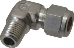Ham-Let - 3/8" OD, Grade 316Stainless Steel Male Elbow - Comp x MNPT Ends - Exact Tooling