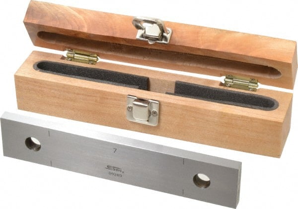 SPI - 7" Rectangular Steel Gage Block - Accuracy Grade 0, Includes NIST Traceability Certification - Exact Tooling