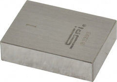 SPI - 1" Rectangular Steel Gage Block - Accuracy Grade AS-1, Includes NIST Traceability Certification - Exact Tooling