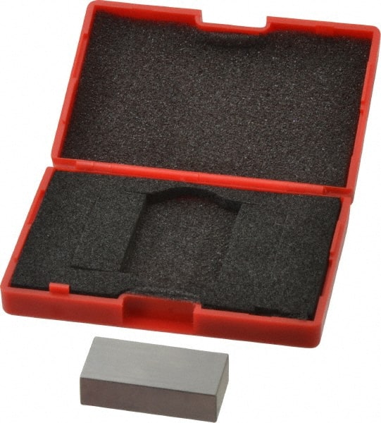 SPI - 0.65" Rectangular Steel Gage Block - Accuracy Grade AS-1, Includes NIST Traceability Certification - Exact Tooling