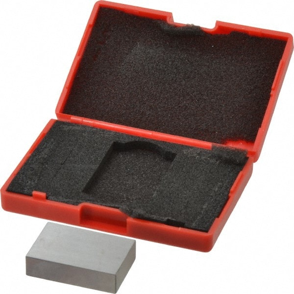 SPI - 0.9" Rectangular Steel Gage Block - Accuracy Grade AS-1, Includes NIST Traceability Certification - Exact Tooling