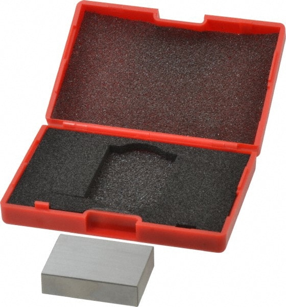 SPI - 0.95" Rectangular Steel Gage Block - Accuracy Grade AS-1, Includes NIST Traceability Certification - Exact Tooling