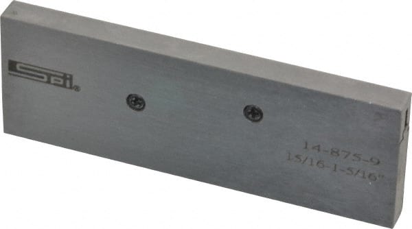 SPI - 15/16 to 1-5/16" Adjustable Parallel - 3-9/16" Long x 9/32" Thick - Exact Tooling