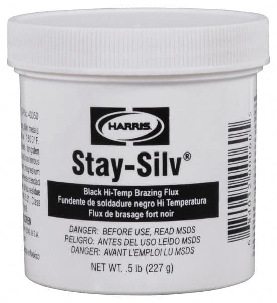 Harris Products - 1/2 Lb. Black Paste Flux - Jar Container - Exact Tooling