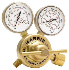 Harris Products - 540 CGA Inlet Connection, Male Fitting, 125 Max psi, Oxygen Welding Regulator - 9/16-18 Thread, Right Hand Rotation - Exact Tooling