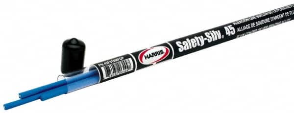 Harris Products - 18 Inch Long, 1/16 Inch Diameter, Bare Coated, High Silver, TIG Welding and Brazing Rod - 0.09 Lb. - Exact Tooling
