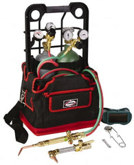 Harris Products - 1 Inch Cutting Capacity, 1/16 Inch Welding Capacity, Oxygen and Acetylene Torch Kit - Deluxe Port-A-Torch with Cylinders - Exact Tooling