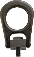 Jergens - 4,000 Lb Load Capacity Forged Center Pull Hoist Ring - 60 Ft/Lb Torque, 5/8 - 11 Thread, Alloy Steel - Exact Tooling