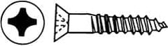 Value Collection - #9, 1-3/4" OAL, Phillips Drive, Flat Head Wood Screw - ASME B18.6.1, Zinc Plated Steel, Grade 2 - Exact Tooling