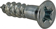 Value Collection - #5, 1/2" OAL, Phillips Drive, Flat Head Wood Screw - Zinc Plated Steel, Grade 2 - Exact Tooling