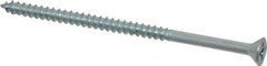 Value Collection - #8, 3" OAL, Phillips Drive, Flat Head Wood Screw - Zinc Plated Steel, Grade 2 - Exact Tooling