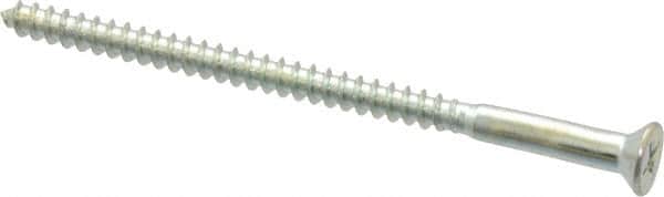 Value Collection - #9, 3" OAL, Phillips Drive, Flat Head Wood Screw - ASME B18.6.1, Zinc Plated Steel, Grade 2 - Exact Tooling