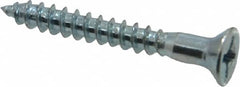 Value Collection - #10, 1-1/2" OAL, Phillips Drive, Flat Head Wood Screw - Exact Tooling