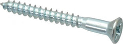 Value Collection - #10, 1-3/4" OAL, Phillips Drive, Flat Head Wood Screw - ASME B18.6.1, Zinc Plated Steel, Grade 2 - Exact Tooling