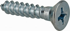 Value Collection - #14, 1-1/4" OAL, Phillips Drive, Flat Head Wood Screw - ASME B18.6.1, Zinc Plated Steel, Grade 2 - Exact Tooling