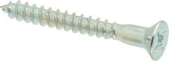Value Collection - #14, 2" OAL, Phillips Drive, Flat Head Wood Screw - ASME B18.6.1, Zinc Plated Steel, Grade 2 - Exact Tooling