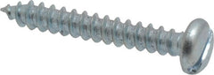 Value Collection - #6 Pan Head Slotted Sheet Metal Screw - Steel, 1" Length Under Head, Grade 2 - Exact Tooling