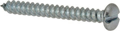 Value Collection - #8 Pan Head Slotted Sheet Metal Screw - Steel, 1-1/2" Length Under Head, Grade 2 - Exact Tooling
