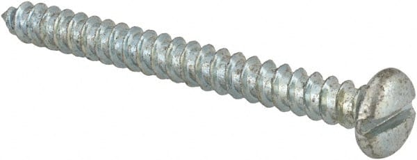 Value Collection - #8 Pan Head Slotted Sheet Metal Screw - Steel, 1-3/4" Length Under Head, Grade 2 - Exact Tooling