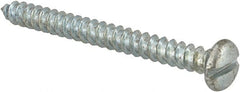Value Collection - #8 Pan Head Slotted Sheet Metal Screw - Steel, 1-3/4" Length Under Head, Grade 2 - Exact Tooling