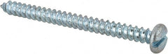 Value Collection - #8 Pan Head Slotted Sheet Metal Screw - Steel, 2" Length Under Head, Grade 2 - Exact Tooling