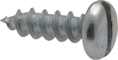 Value Collection - #10 Pan Head Slotted Sheet Metal Screw - Steel, 5/8" Length Under Head, Grade 2 - Exact Tooling