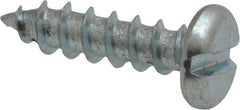 Value Collection - #10 Pan Head Slotted Sheet Metal Screw - Steel, 3/4" Length Under Head, Grade 2 - Exact Tooling