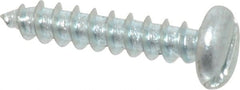 Value Collection - #10 Pan Head Slotted Sheet Metal Screw - Steel, 1" Length Under Head, Grade 2 - Exact Tooling