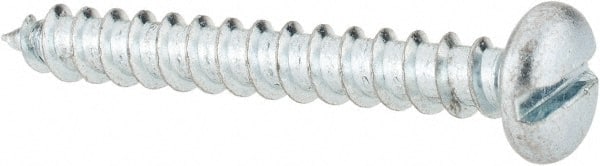Value Collection - #10 Pan Head Slotted Sheet Metal Screw - Steel, 1-1/2" Length Under Head, Grade 2 - Exact Tooling