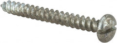 Value Collection - #10 Pan Head Slotted Sheet Metal Screw - Steel, 1-3/4" Length Under Head, Grade 2 - Exact Tooling